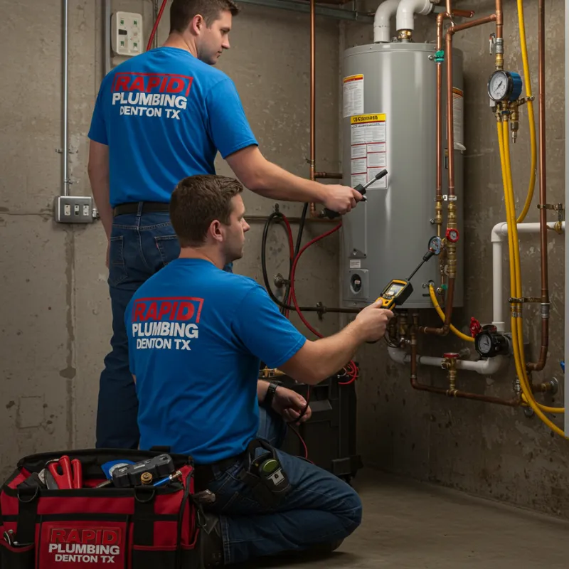 Gas Leak Plumbing Detection Repair Service Near me Denton TX